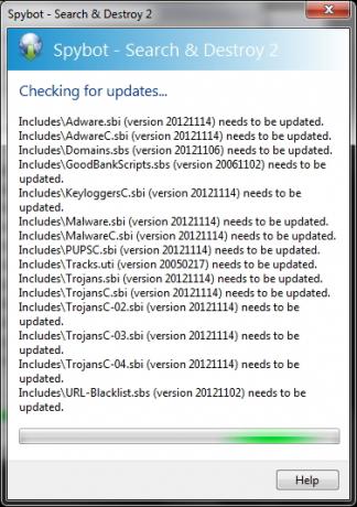 Spybot - Cari & Hancurkan: Rute Sederhana, Namun Efektif Untuk Membersihkan PC Malware Anda Memeriksa pembaruan