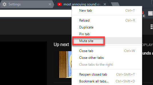 Cara Membisukan Seluruh Situs Web di Chrome Chrome Mute Site