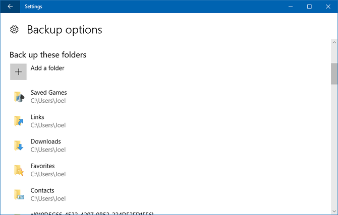 Panduan Pencadangan dan Pemulihan Windows, riwayat file windows 5