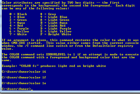 windows 7 command prompt