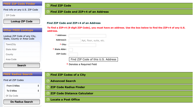 Alat Zip-Codes.com