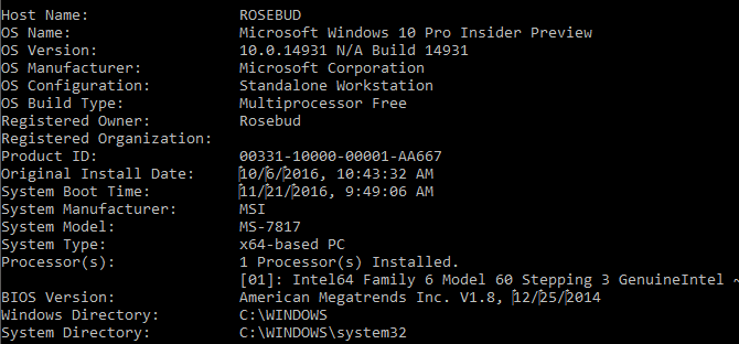 command prompt versi bios