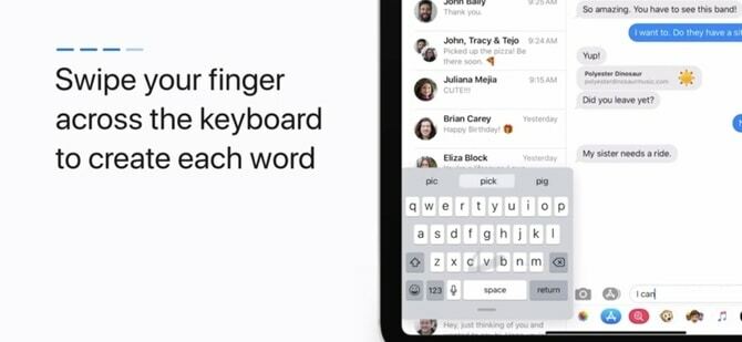 10 Fitur iOS 13 Terbaik yang Harus Anda Coba, jalur cepat keyboard geser