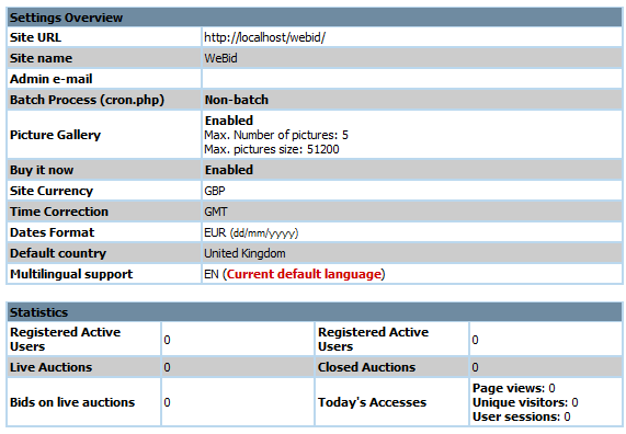 situs lelang yang dihosting