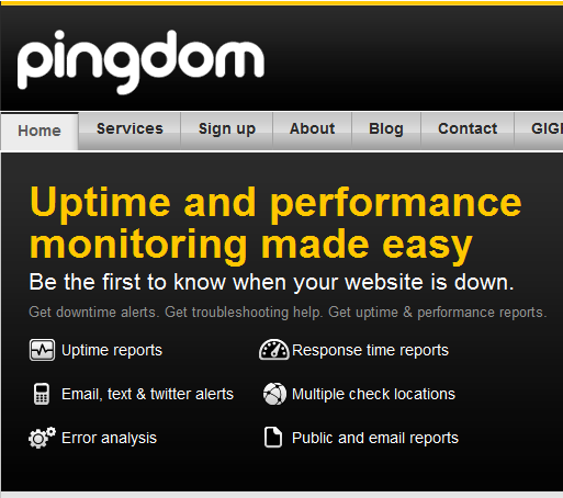 pantau downtime situs web