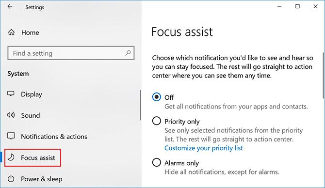 Cara Menggunakan Windows Focus Assist (Sebelumnya Quiet Hours)