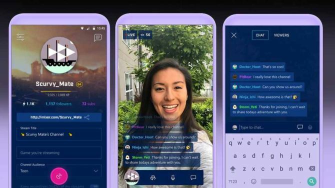 Microsoft Mixer Buat Aplikasi Tiba di Rival Amazon Twitch mixer tiga layar