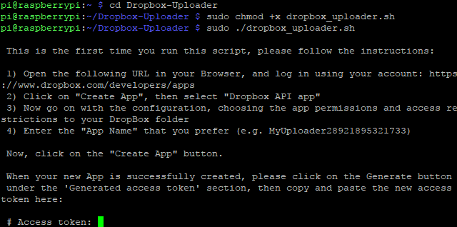 dropbox aplikasi raspberry pi