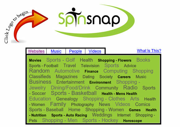 spinsnap - stumbleupon alternatif