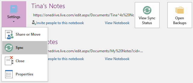 Catatan Sinkronisasi OneNote