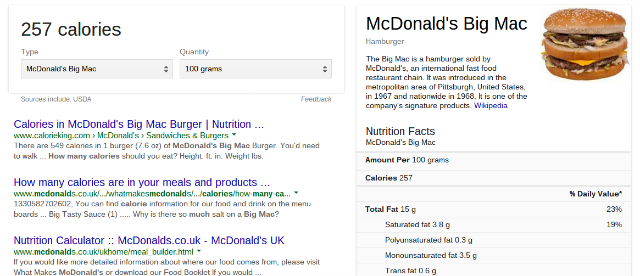 google-fast-food-kalori