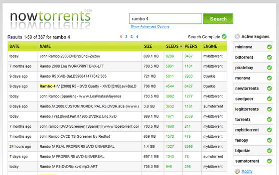 Nowtorrents - Pencarian Torrent Real-time