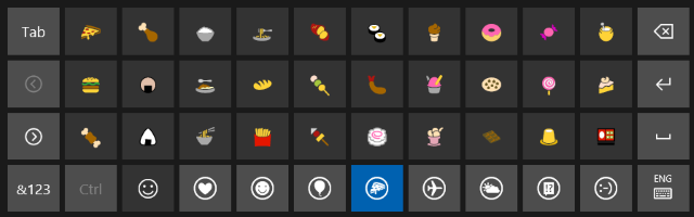 windows 10 keyboard emoji