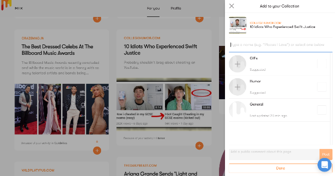 Campur, alternatif resmi StumbleUpon