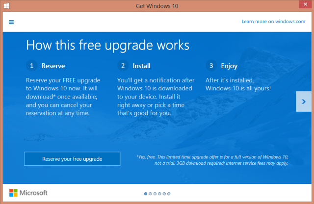 Dapatkan Aplikasi Windows 10