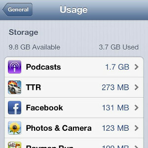 ruang penyimpanan iphone