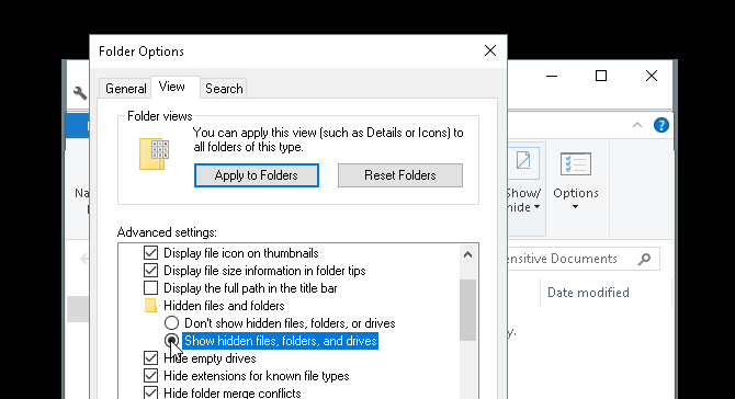 Cara Melindungi Folder Kata Sandi di Windows file dan folder tersembunyi