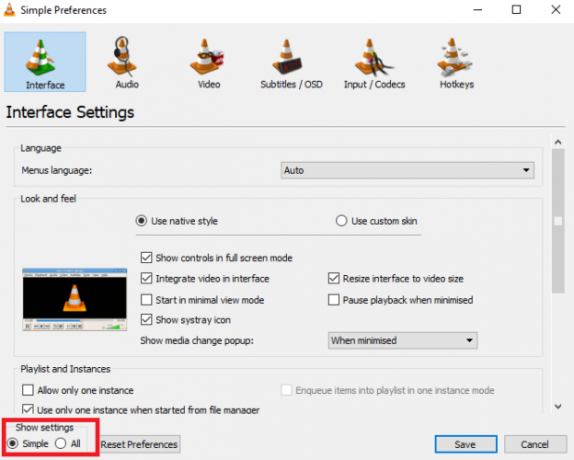 Cara Memutar File Video di Mac dan PC vlc Anda mengatur semua 624x500