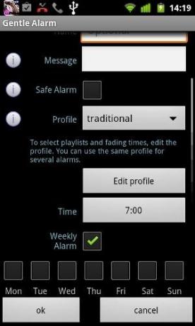 alarm lembut untuk android