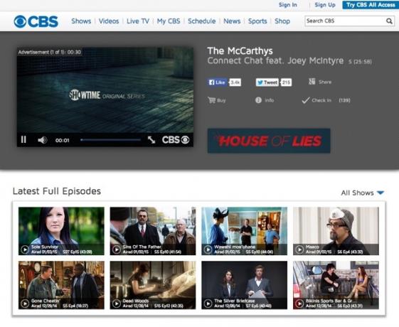 Panduan Utama Menonton TV Online dengan Akses Internet Pribadi cbs 1