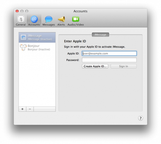 Bye Bye iChat: Memulai Dengan Aplikasi Pesan OS X Baru [Mountain Lion] imessage id