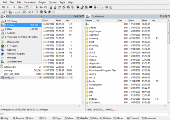 Ini adalah tangkapan layar dari altap file explorer alternatif Windows File Explorer