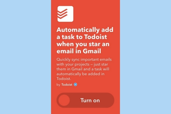 ifttt tugas todoist gmail