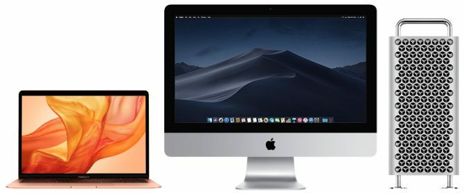 Komputer MacBook, iMac, dan Mac Pro