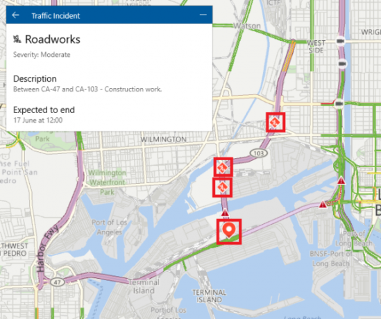 Windows Maps vs. Google Maps: 7 Fitur Windows Tidak Lebih Baik peta microsoft roadworks 597x500