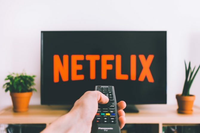 Logo Netflix di TV