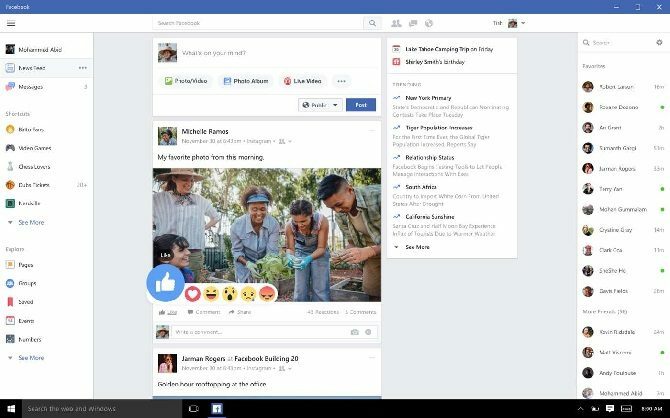 aplikasi facebook windows 10