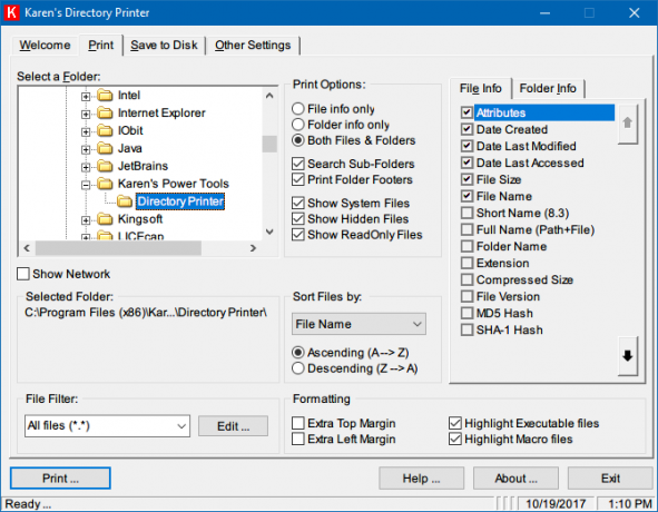 5 Cara Mencetak Isi Folder dan Direktori di Windows folder cetak isi direktori printer karens