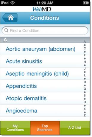 iPad aplikasi webmd