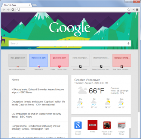 9 Cara Menyesuaikan Halaman Tab Baru di Chrome google sekarang halaman tab baru4
