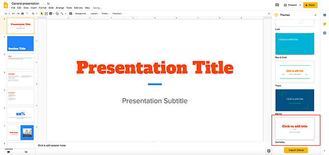 Cara Membuat Presentasi Google Slide Change Theme