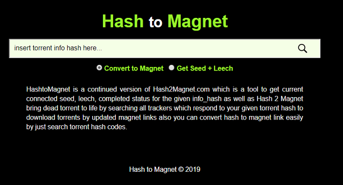 alat hash untuk magnet