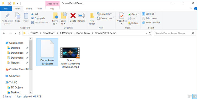 Subtitle Windows Media Player