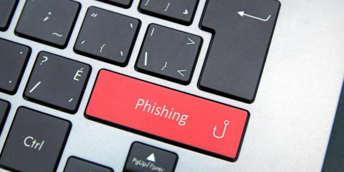 tombol phishing pada keyboard 