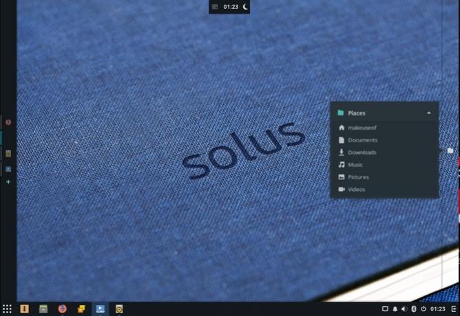 panel solus linux