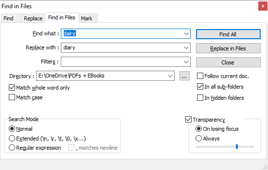 Cara Menemukan dan Mengganti Kata di Banyak File. Notepad Temukan di File