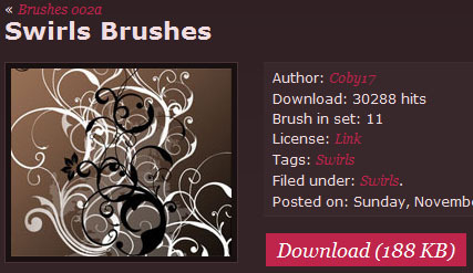 6 Situs Terbaik Untuk Mengunduh Photoshop Brushes fbrushes2 Gratis