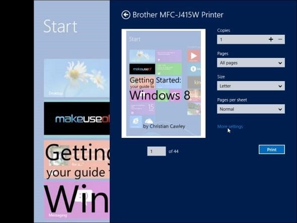 tips pencetakan windows 8