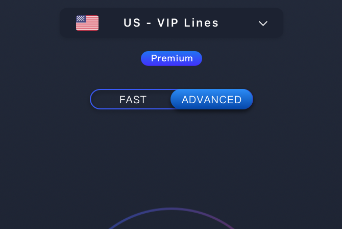 Pilih cepat atau lanjutan di Hotspot VPN