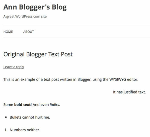 Blogger Ke WordPress, WordPress Ke Blogger - Mengganti Blog yang Diuji wp x text