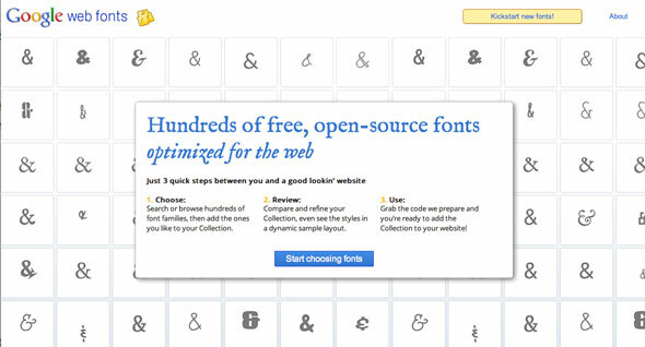 font web google