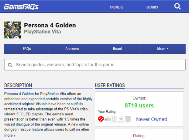 panduan video game - GameFAQs