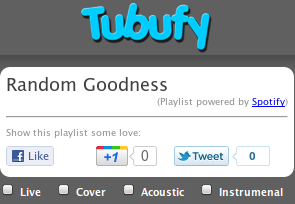 Tubufy - Ubah Spotify Anda, MOG & Last.fm Daftar Putar Menjadi Saluran Video Musik playlisttitleshares