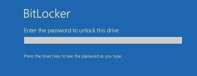 layar kata sandi bitlocker