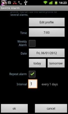 alarm lembut untuk android