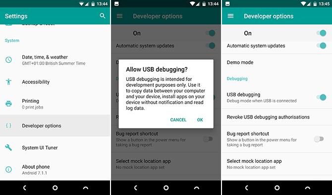 Pilihan dev baterai android